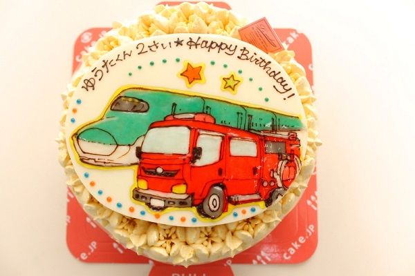 乗り物好きの息子の2歳の誕生日 のレビュー Cake Jp