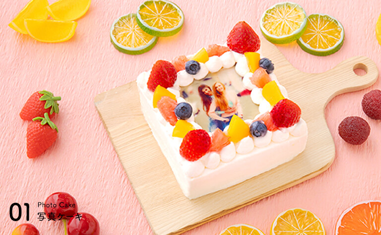 写真ケーキ