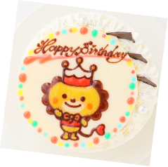 アップした画像がケーキになるイメージ