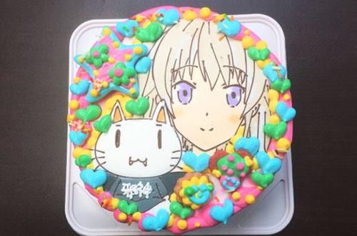 株式会社e Notion様 イラストケーキでアニメキャラの誕生日祝い Cake