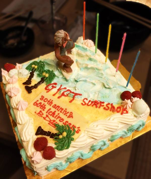 ジプトサーフショップ様 パーティーケーキで特別な30周年祝い Cake Jp