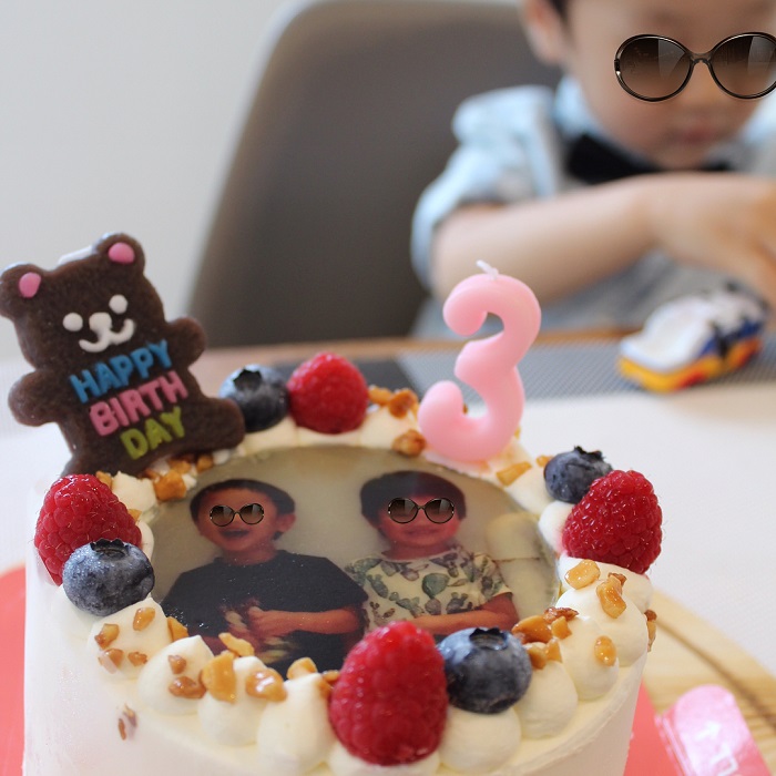 突撃 隣のお祝い 子どもの合同バースデー 写真ケーキ Cake Jp
