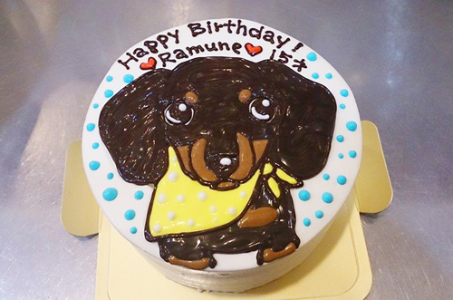ケーキ制作例まとめ 愛犬の誕生日にぴったりな犬用似顔絵ケーキ Cake Jp