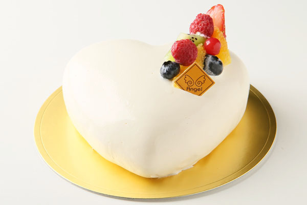 ハート型レアチーズケーキ 14 5cm 14cm 5cm エンジェル Cake Jp