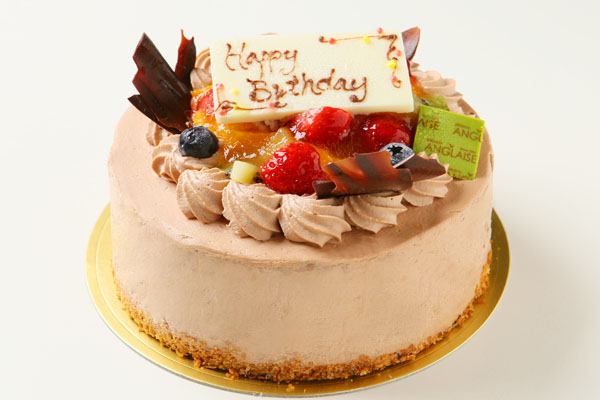 生チョコバースデーケーキ 5号 15cm ﾊﾟﾃｨｽﾘｰｱﾝｸﾞﾚｰｽﾞ ﾌｨｰﾕ Cake Jp