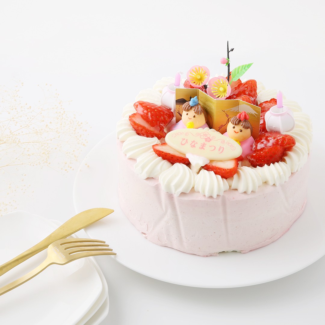 ベリークリームのひな祭りケーキ 5号 ひなまつり22 ﾊﾟﾃｨｽﾘｰｱﾝｸﾞﾚｰｽﾞ ﾌｨｰﾕ Cake Jp