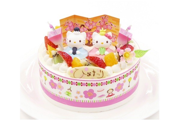 ひなまつり22 キティーちゃんひな祭りデコレーション 6号 18cm Cream 6 Hina Hk Cake Express Cake Jp