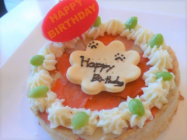 犬用ケーキ 食事系ケーキ 12cm ドッグラボバブル ブー Cake Jp