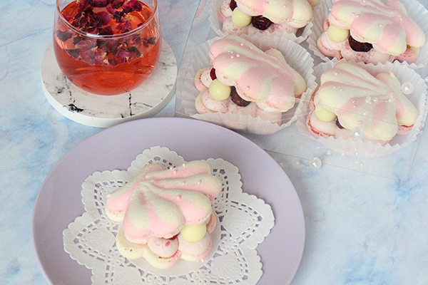 貝殻トゥンカロン 韓国マカロン４つ入りbox Kitty Sweets Cake Jp