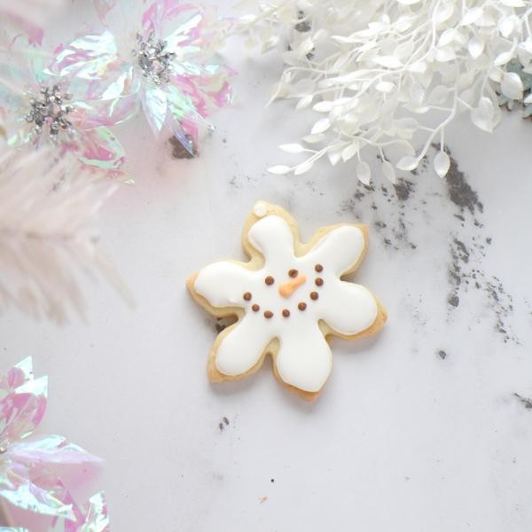 スノーマン雪型アイシングクッキー 1枚 クリスマス21 Kitty Sweets Cake Jp