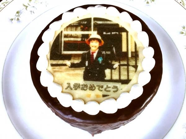 イラストクッキーチョコレートケーキ4号 冷蔵便 西洋菓子セルクル Cake Jp