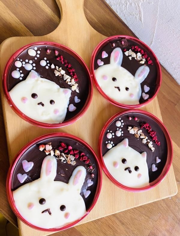 バレンタイン ホワイトデー ネコの日に ねこチョコマンディアン 2個セット せるろいど焼菓子店 Cake Jp