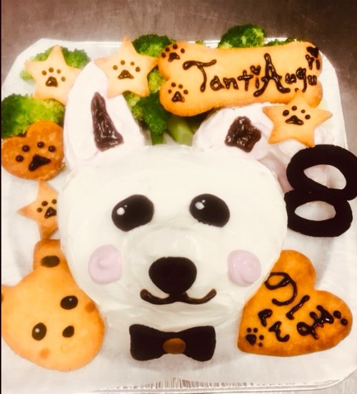 わんちゃんお誕生日お顔ケーキ トラットリアラノッキオ Cake Jp