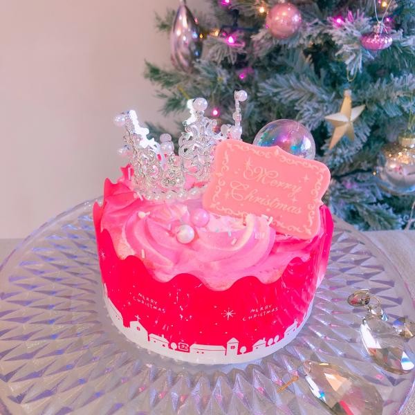 明日予約締め切り Tiaraプリンセスxmas クリスマスケーキ Decolne Cake Jp