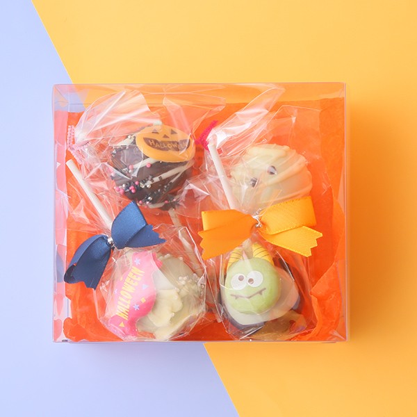 ハロウィンプチギフト ハロウィン21 限定デザイン4本セット ミホパンポップケーキ Cake Jp