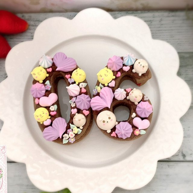 ナンバーケーキに メレンゲクッキーキット 数字 ココア La Vie En Rose Cake Jp