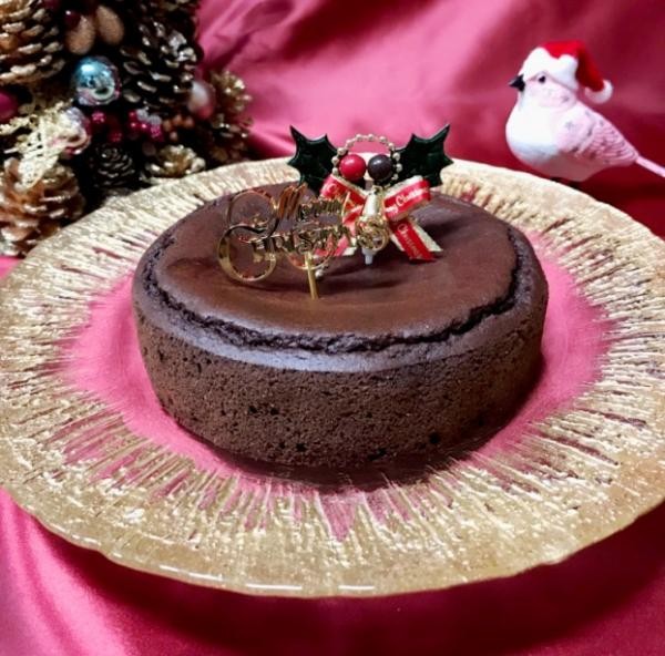クリスマス グルテンフリー ガトーショコラ 5号 15cm ヴィーガン アレルギー対応 小麦なし 卵なし 乳なし Wagome Cake Jp