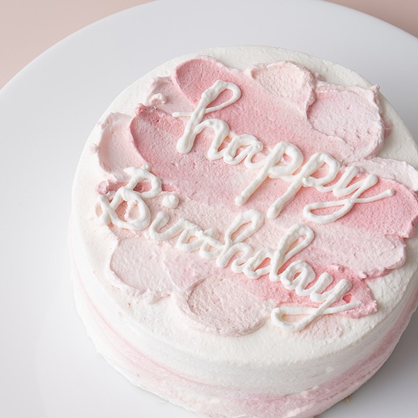 淡い色合いとシンプルなデザインが魅力のセンイルケーキ(4号)（villasdesmariages(ヴィラデマリアージュ)） | Cake.jp