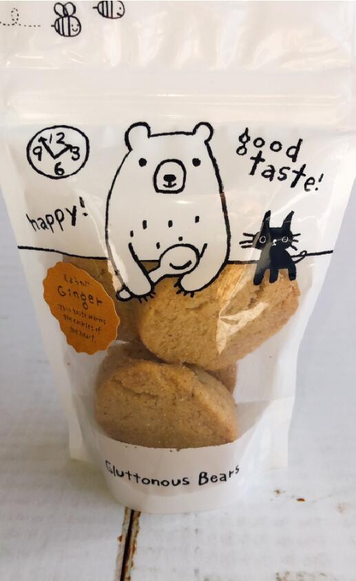 クマのゆるいイラストが可愛いプチギフト 玄米粉の生姜クッキー ヴィーガンスイーツ エミーズカフェ Cake Jp クマのゆるいイラストが可愛いプチギフト 玄米粉の生姜クッキー ヴィーガンスイーツ エミーズカフェ Cake Jp