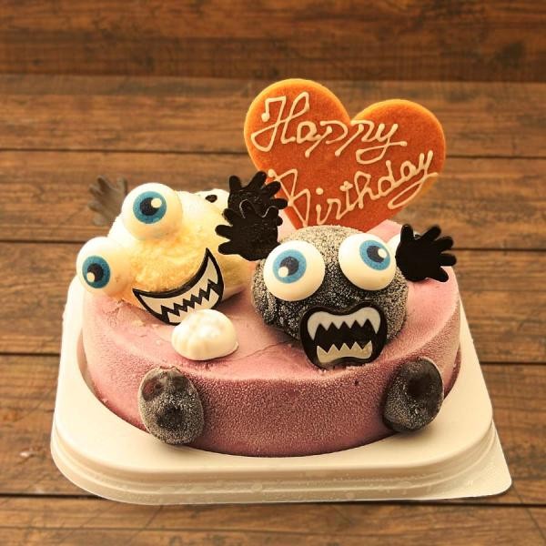 お誕生日アイスケーキ ぶどうのモンスターアイスケーキ 5号 魁ジェラート Cake Jp