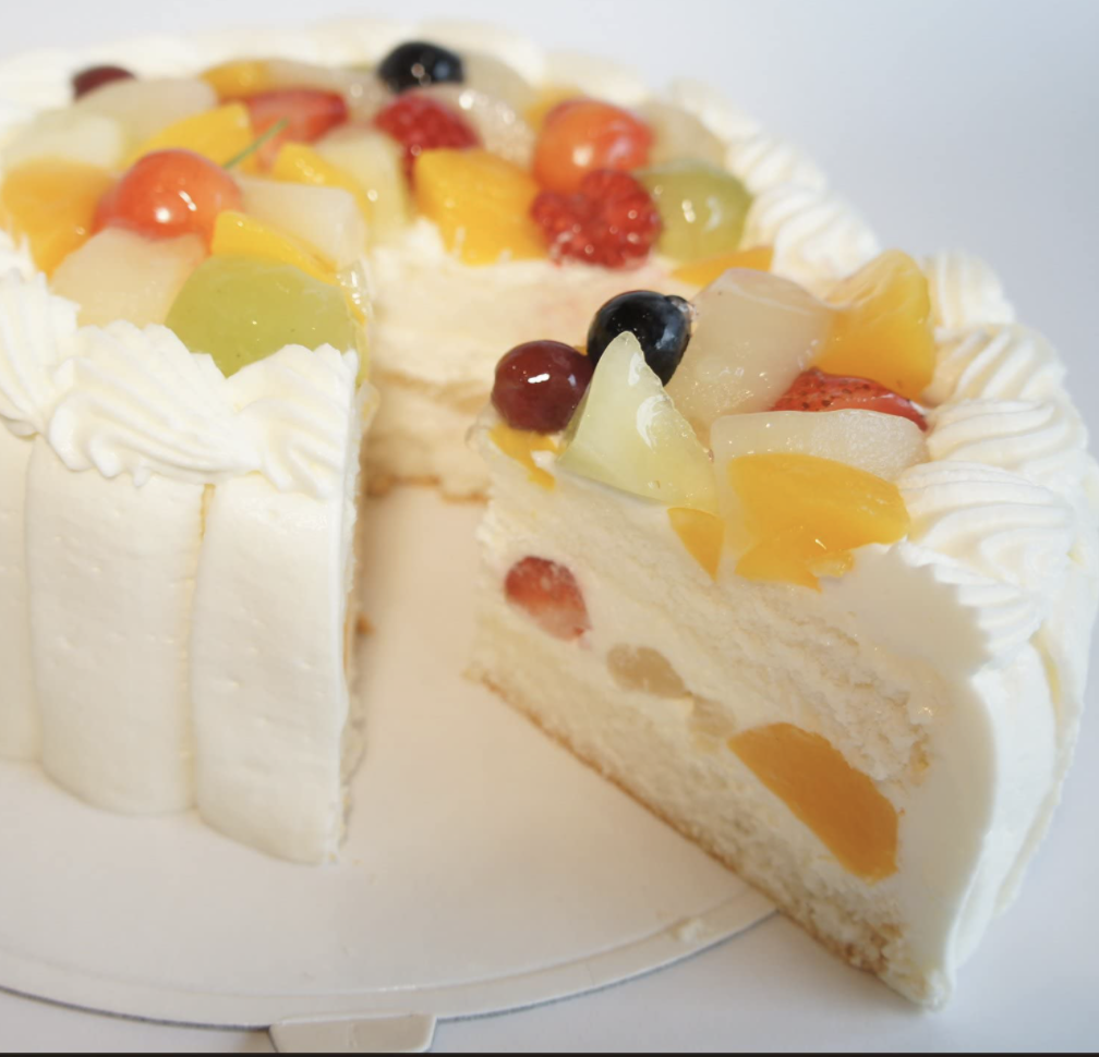 ノンエッグケーキ 生クリームとフルーツ 5号 モカボーネン Cake Jp