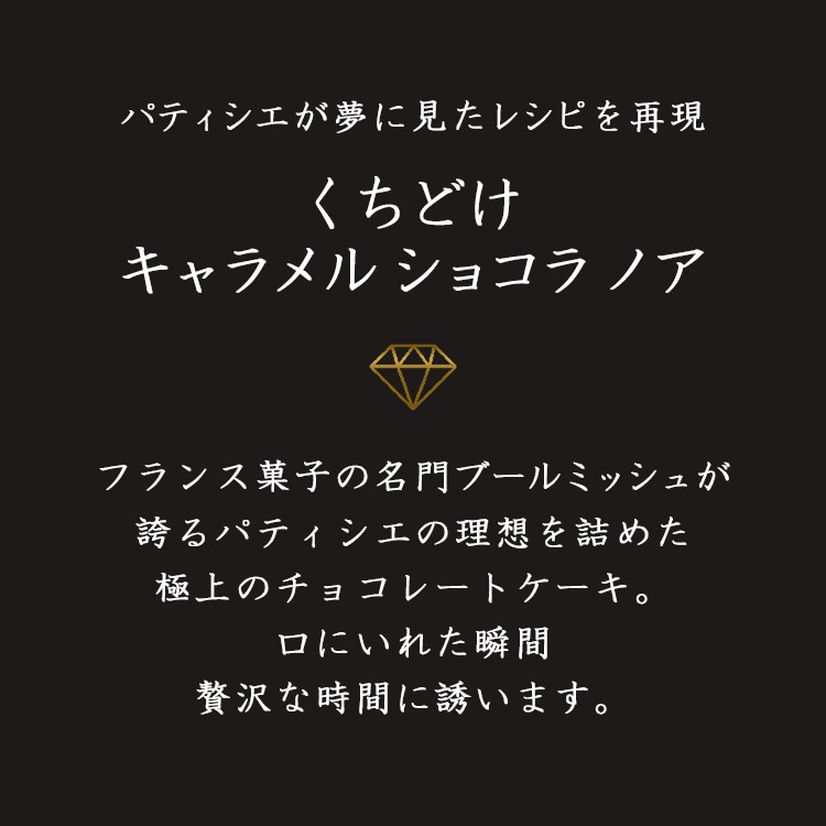 ブールミッシュ くちどけキャラメルショコラノア 株式会社ブールミッシュ Cake Jp