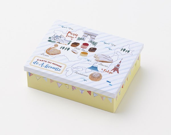 フランス菓子の名店 ルコント 50周年記念 地図イラスト オリジナル缶入ギフトセット A Lecomte Cake Jp フランス菓子の名店 ルコント 50周年記念 地図イラスト オリジナル缶入ギフトセット A Lecomte Cake Jp