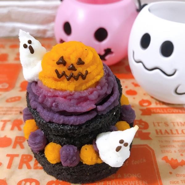 犬用 ハロウィンメニュー おばけちゃんタワー ハロウィン21 Bibiche Cake Jp