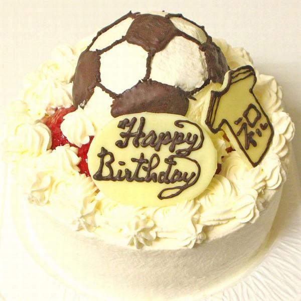 サッカーボールデコレーションケーキ 5号 15cm スイーツ ホームメードのお店 うしゃぎさん Cake Jp