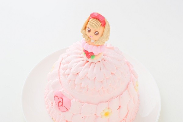 立体ケーキお姫様ケーキ プリンセスケーキ 5号 15cm サンタアンジェラ Cake Jp