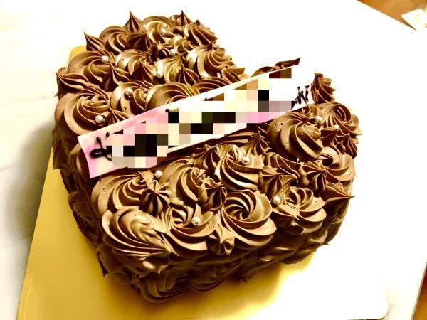 バレンタイン フラワーチョコレートケーキ ハート 5号 15cm お菓子工房 Allons Y Cake Jp