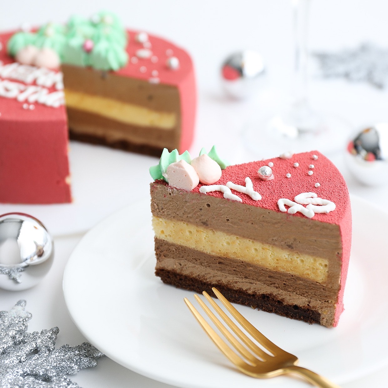 クリスマスケーキ ツリーのセンイルケーキ チョコレートムースケーキ Lime D Or ライムドール Cake Jp
