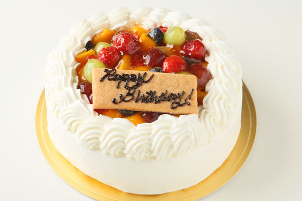 生クリームフルーツデコレーションケーキ 5号 15cm 欧風洋菓子店 イルピーノ Cake Jp