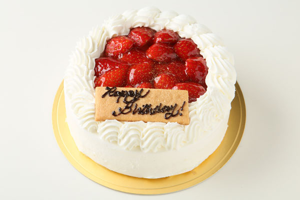 生クリーム苺デコレーションケーキ 5号 15cmの画像1枚目