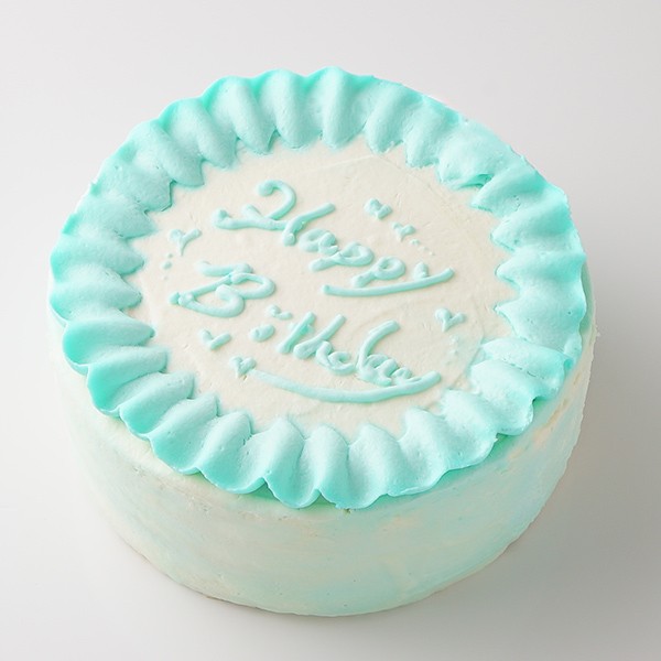 センイルケーキ 名前付き選べるアイシングクッキー 生クリーム絞り飾り 青 6号 The Nicole Cake Jp