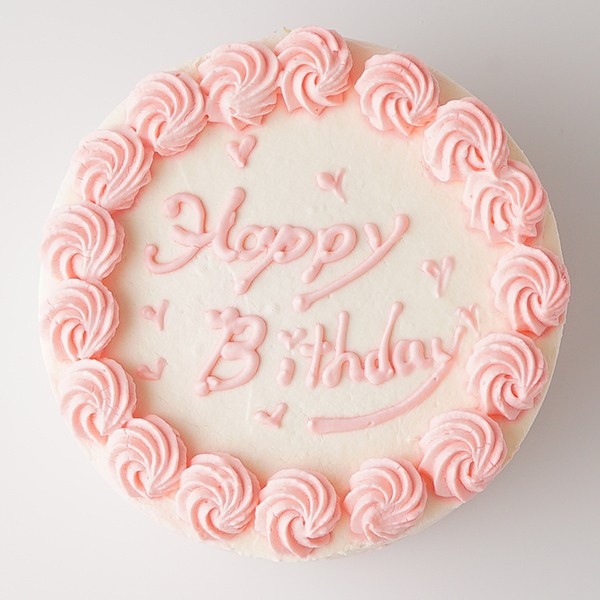 センイルケーキ 名前付き選べるアイシングクッキー 生クリーム絞り飾り 赤 4号 The Nicole Cake Jp