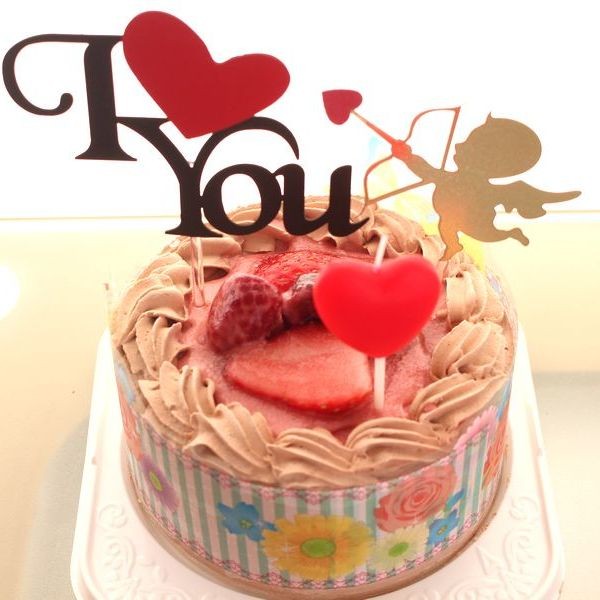 アイラブユーチョコ生クリーム苺サンドケーキ おひとり様用3号 直径約9 バースデーケーキ お誕生日の生ケーキを宅配 プレゼントbirthday Cakes Delivery In Japan Cake Jp