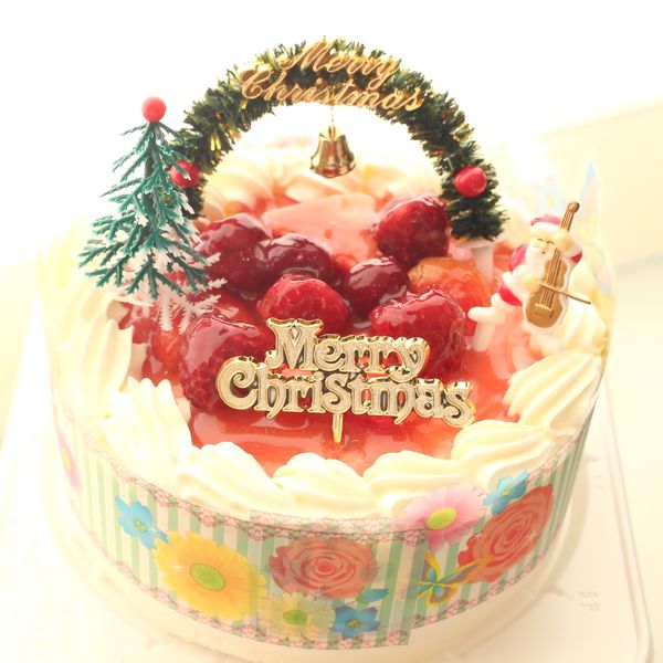 クリスマスケーキ 生クリーム苺デコ12号 苺2段サンド バースデーケーキ お誕生日の生ケーキを宅配 プレゼントbirthday Cakes Delivery In Japan Cake Jp