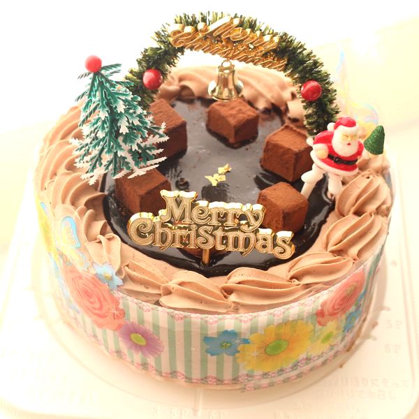 クリスマス21 ショコラデコ4号 生チョコ飾り ベルギー産チョコ バースデーケーキ洋菓子店 Cake Jp