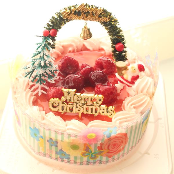 クリスマスケーキ ストロベリー色の生クリーム苺デコ4号 苺2段サンド バースデーケーキ お誕生日の生ケーキを宅配 プレゼントbirthday Cakes Delivery In Japan Cake Jp