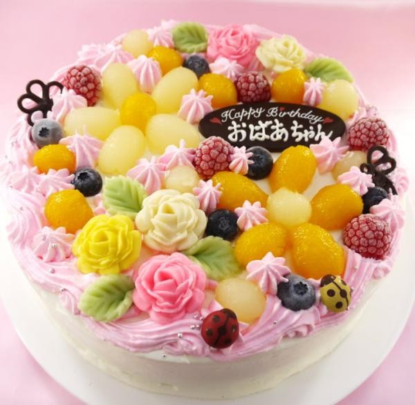 お花畑のケーキ 7号 21cm ケーキ工房 モダンタイムス Cake Jp