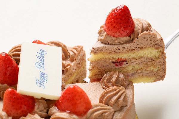 苺たっぷり チョコ生クリームデコレーションケーキ 6号 18cm 洋菓子ナポレオン Cake Jp