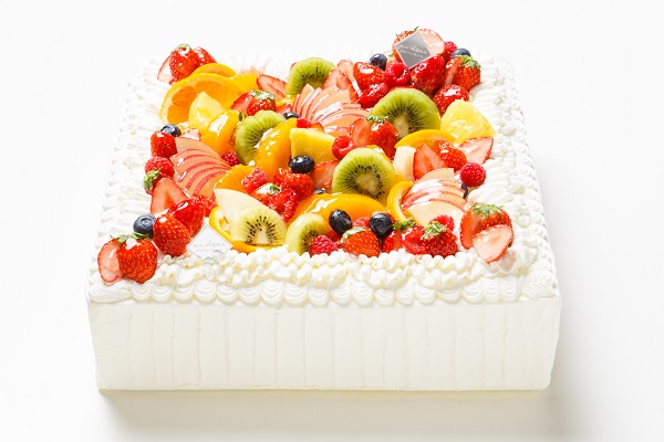 冷蔵直接配送 東京都23区内 パーティ用 フルーツデコレーションケーキ 正方形 22 22cm パティスリーアン ドゥ Cake Jp