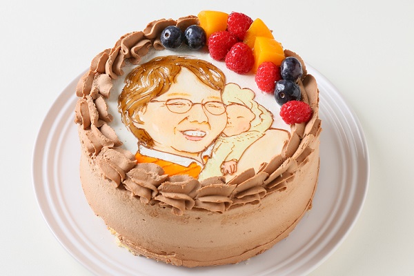 【洋菓子店アルル】似顔絵生チョコデコレーションケーキ