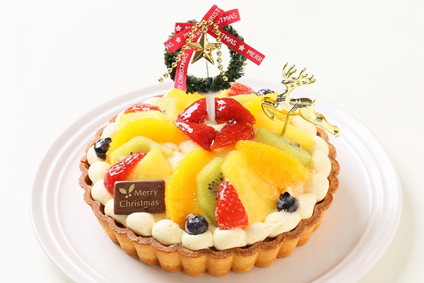 クリスマスケーキ17 フレッシュフルーツタルト 5号 15cm Cake Express Cake Jp