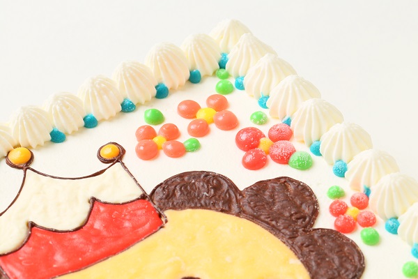 イラスト 似顔絵デコレーションケーキ スクエア型 30 30cm エルショコラ Cake Jp