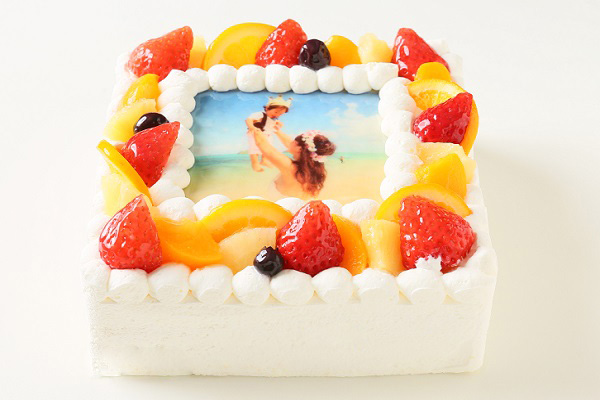写真ケーキ生クリーム 6号サイズ 18cm 18cm 洋菓子のミロ Cake Jp