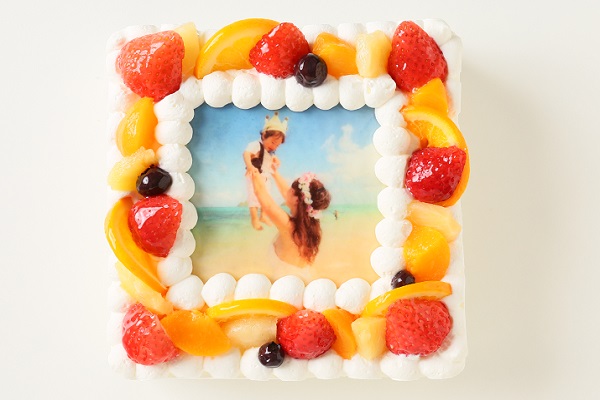 写真ケーキ生クリーム 4号サイズ 12cm 12cm 洋菓子のミロ Cake Jp