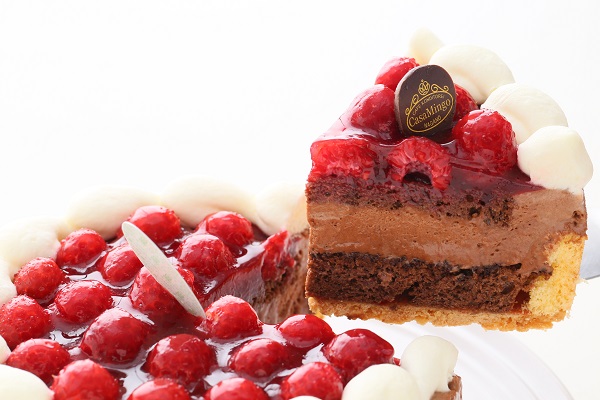 最高級洋菓子 ヴァルトベーレ木苺チョコレートケーキ 26cm 洋菓子店 カサミンゴー Cake Jp