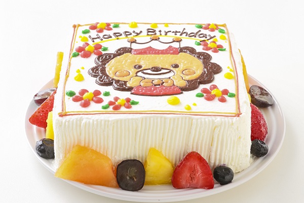 イラストデコレーションケーキ スクエア型 7号 21cm エルショコラ Cake Jp